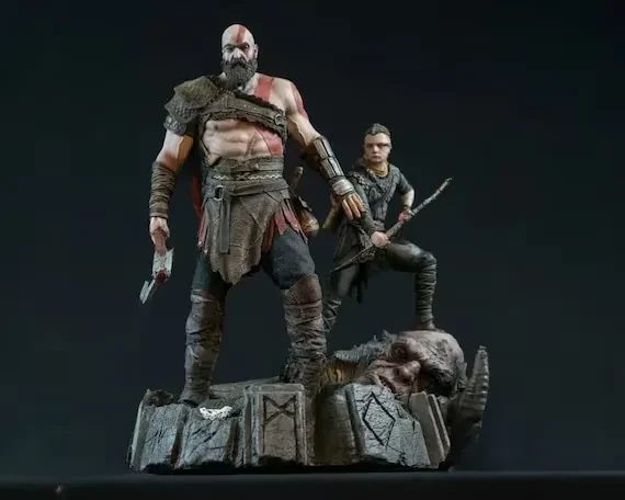 God of War: Kratos & Atreus Premium Statue